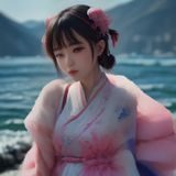黄漫天堂技术负责人林晓雯头像，专业女性，科技感蓝紫背景